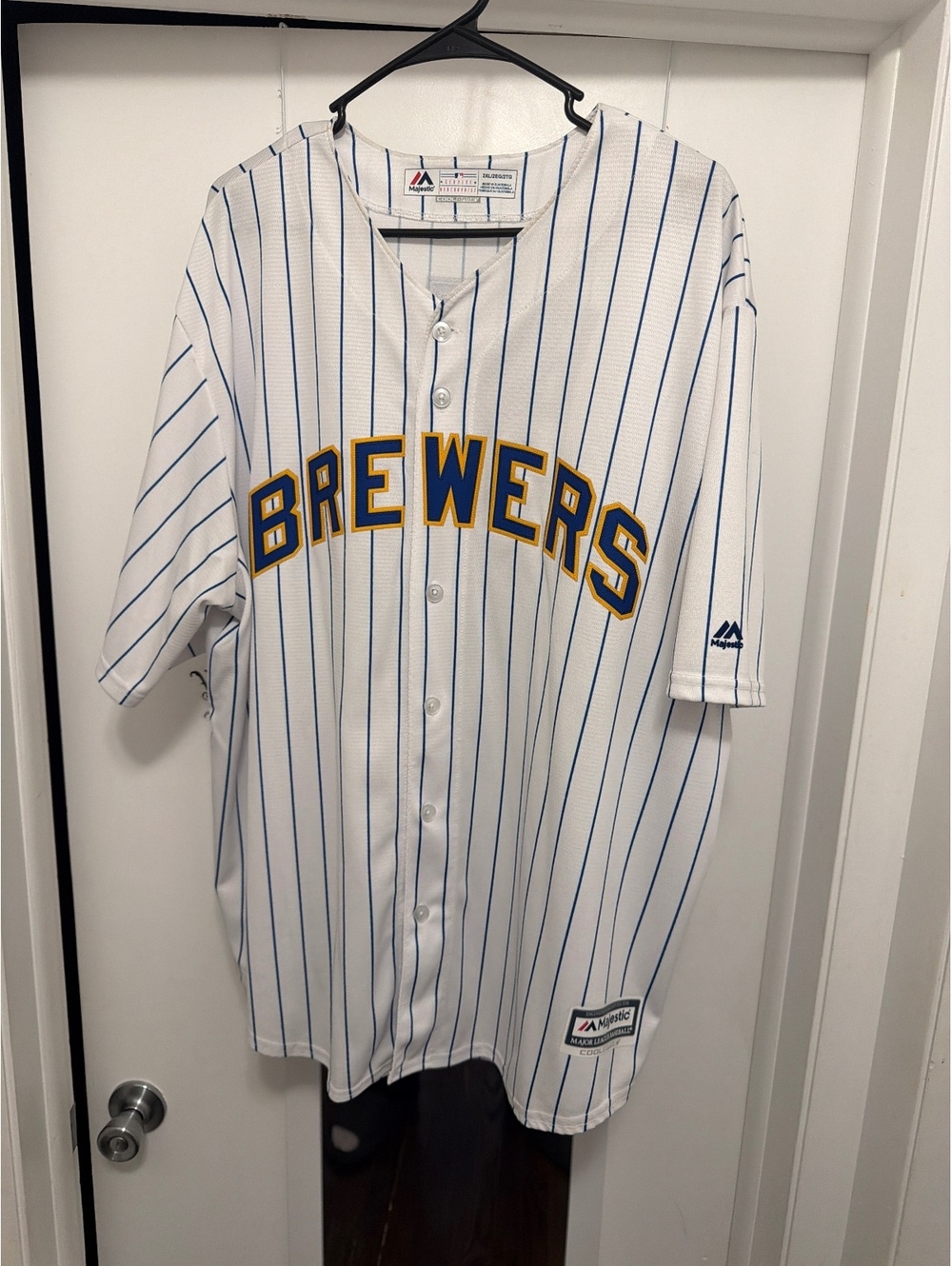 Majestic Milwaukee Brewers Braun #8 Baseball Jersey Size 2XL